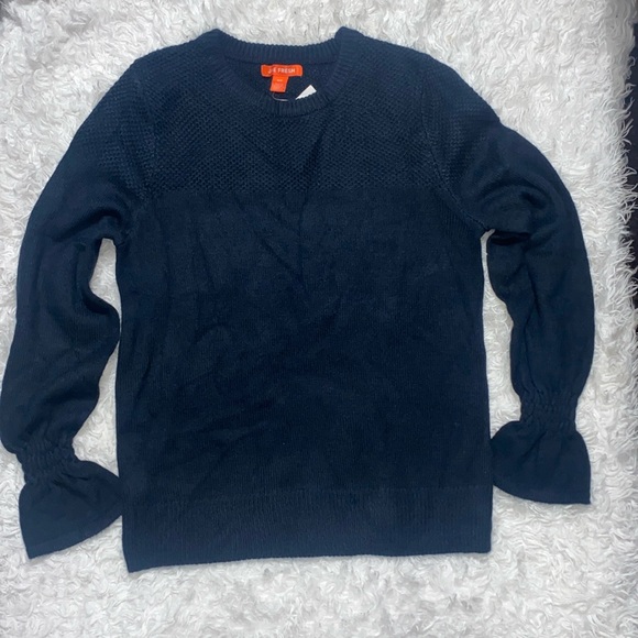 NWT JOE FRESH Long Sleeve Crew Neck Sweater w/ Flared wrist - Picture 4 of 8